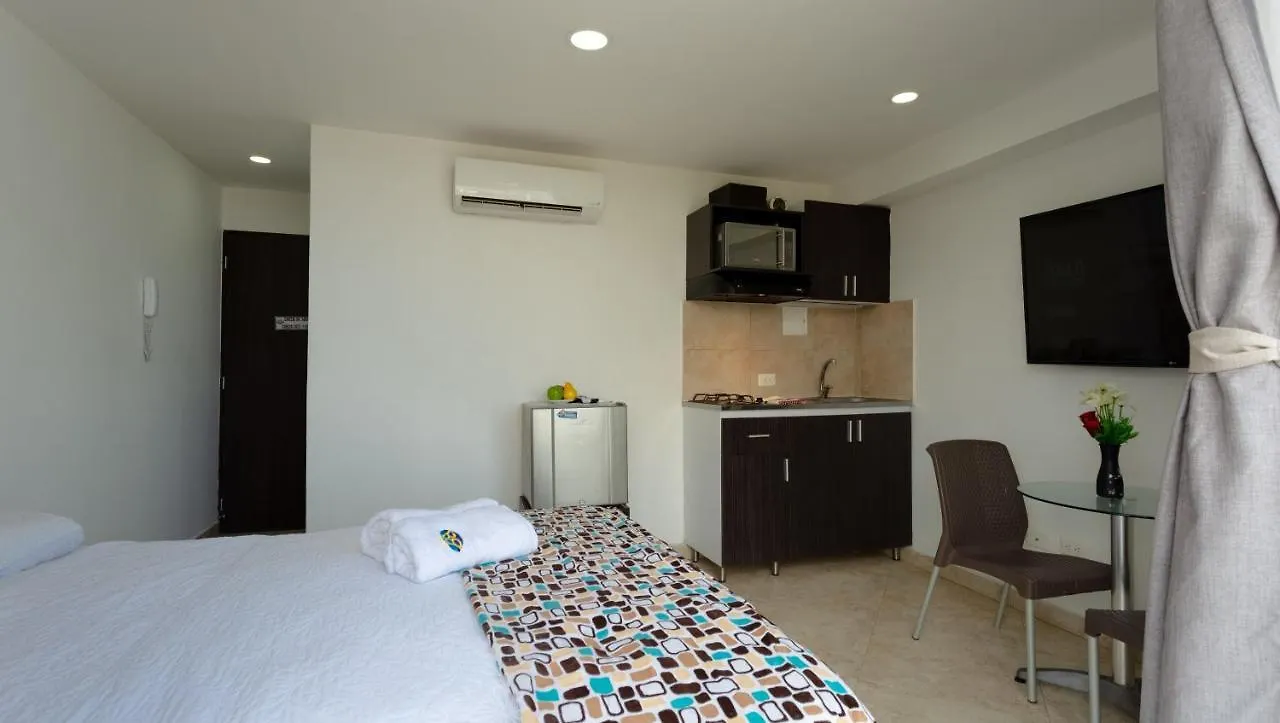 ** アパートホテル Hollywood Beach Suite Cartagena コロンビア